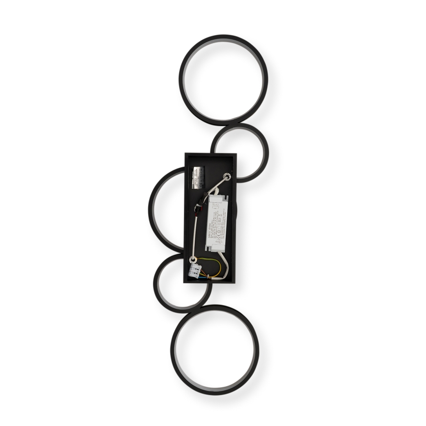 Brilagi - Hämardatav LED-laelamp RINGO LED/34W/230V 3000-6000K 28x84 cm must + kaugjuhtimispult