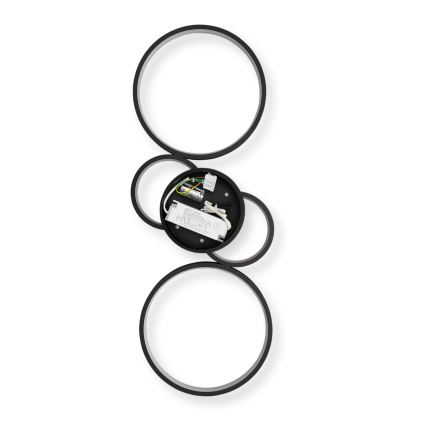 Brilagi - Hämardatav LED-laelamp RINGO LED/34W/230V 3000-6000K 28x78 cm must + kaugjuhtimispult