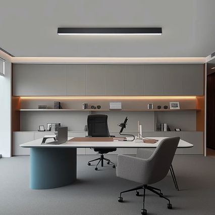 Brilagi - LED hämardatav laelamp SLEEKLINE SMART LED/40W/230V 3000-6000K Wi-Fi Tuya must + kaugjuhtimispult