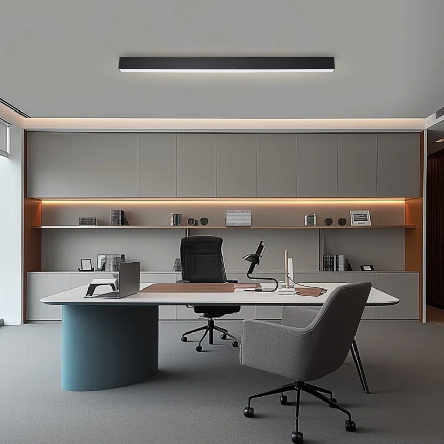 Brilagi - LED hämardatav laelamp SLEEKLINE SMART LED/40W/230V 3000-6000K Wi-Fi Tuya must + kaugjuhtimispult