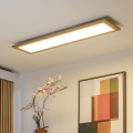 Brilagi - hämardatav LED-laelamp SLIMFRAME WOOD LED/58W/230V 124x34 cm 3000-6000K pruun + kaugjuhtimispult