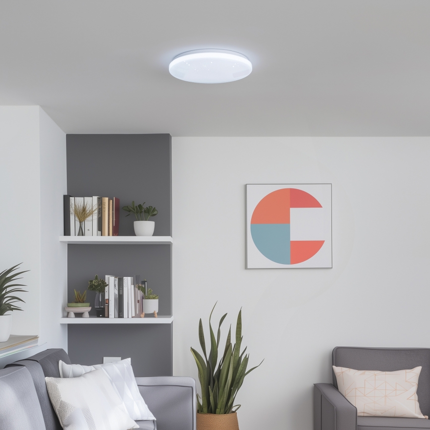Brilagi - LED-hämardatav laelamp SMART STARS LED/24W/230V läbimõõt 38 cm 3000-6000K Wi-Fi Tuya Beacon + kaugjuhtimispult