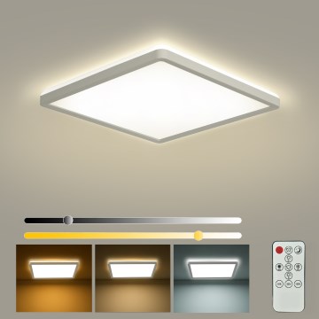 Brilagi - hämardatav LED-laelamp ULTRA SLIM LED/18W/230V 2700-6500K 30x30 cm valge + kaugjuhtimispult