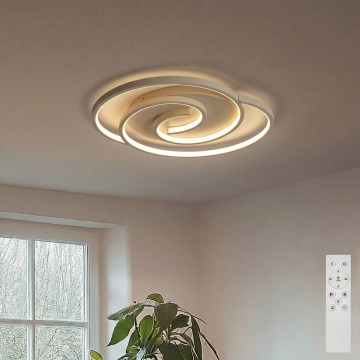 BRILAGI - Hämardatav LED laelamp VELO LED/70W/230V 3000-6500K 38x47,8 cm beež + kaugjuhtimispult