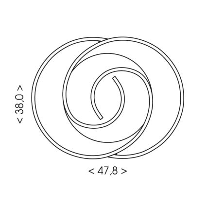 Brilagi - LED hämardatav laevalgusti VELO LED/70W/230V 3000-6500K 38x47,8 cm + kaugjuhtimispult