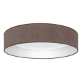 Brilagi - hämardatav LED-laelamp VELVET SMARTIX LED/24W/230V 3000–6000K läbimõõt 45 cm pruun Wi-Fi Tuya Beacon + kaugjuhtimispult