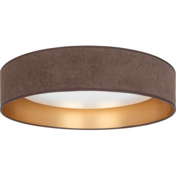 Brilagi - hämardatav LED-laelamp VELVET SMARTIX LED/36W/230V 3000-6000K läbimõõt 55 cm pruun/kuldne Wi-Fi Tuya Beacon + kaugjuhtimispult