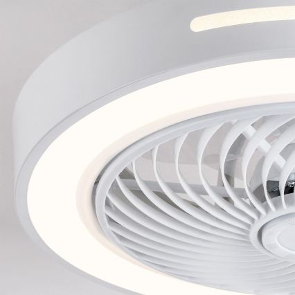 Brilagi - hämardatav LED-laelamp ventilaatoriga LED/38W/230V 3000-6500K 3000-6500K läbimõõt 46 cm valge + kaugjuhtimispult