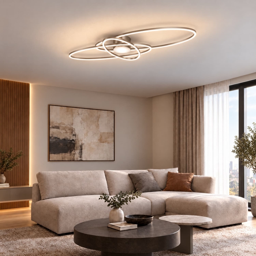 BRILAGI - LED hämardatav laelamp APOLLO LED/58W/230V 3000-6500K 43,2x101,2 cm mattkroom + kaugjuhtimispult