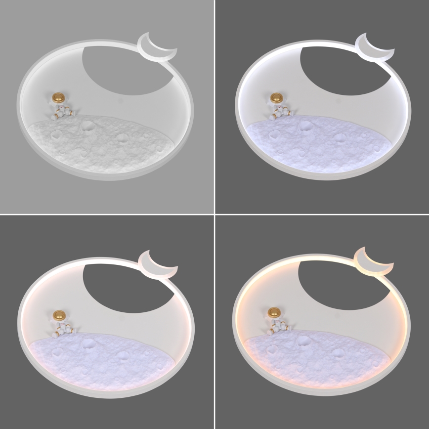 Brilagi - hämardatav LED laevalgusti ASTRO LED/20W/230V, läbimõõt 50 cm, 3000-6000K astronaut + kaugjuhtimispult