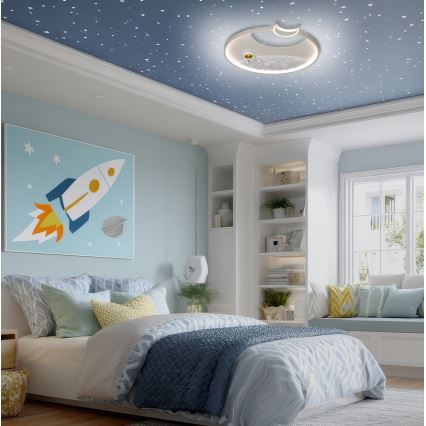 Brilagi - hämardatav LED laevalgusti ASTRO LED/20W/230V, läbimõõt 50 cm, 3000-6000K astronaut + kaugjuhtimispult