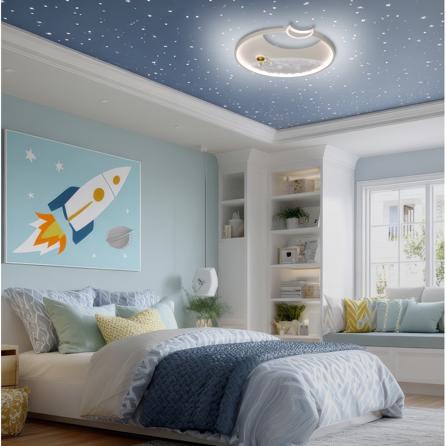 Brilagi - hämardatav LED laevalgusti ASTRO LED/20W/230V, läbimõõt 50 cm, 3000-6000K astronaut + kaugjuhtimispult