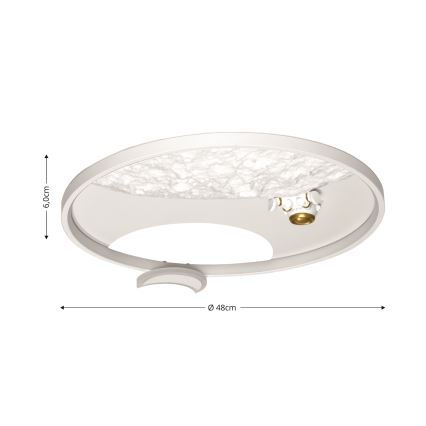 Brilagi - hämardatav LED laevalgusti ASTRO LED/20W/230V, läbimõõt 50 cm, 3000-6000K astronaut + kaugjuhtimispult