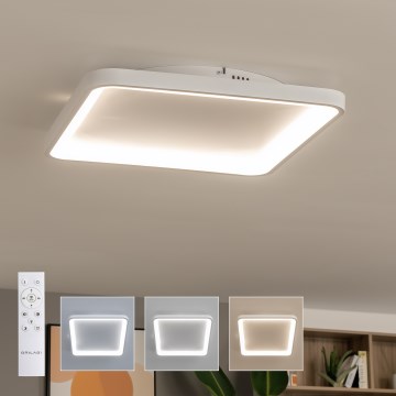 Brilagi - Hämardatav LED-laevalgusti FALCON SLIM LED/50W/230V 3000-6500K 50x50 cm valge + kaugjuhtimispult