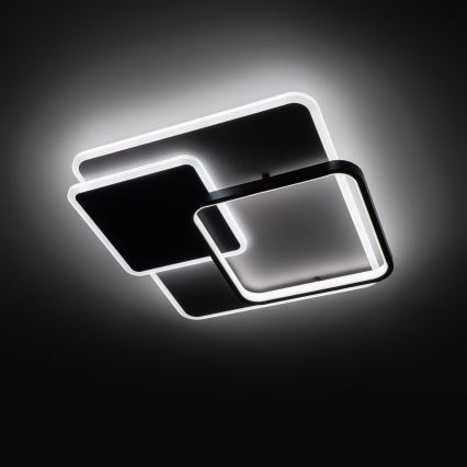 Brilagi - LED-hämardatav laevalgusti FLARE LED/64W/230V 3000-6000K 45x45 cm valge/must + kaugjuhtimispult