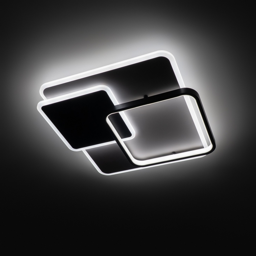 Brilagi - LED-hämardatav laevalgusti FLARE LED/64W/230V 3000-6000K 45x45 cm valge/must + kaugjuhtimispult