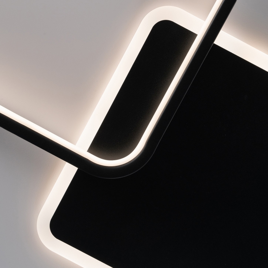 Brilagi - LED-hämardatav laevalgusti FLARE LED/64W/230V 3000-6000K 45x45 cm valge/must + kaugjuhtimispult