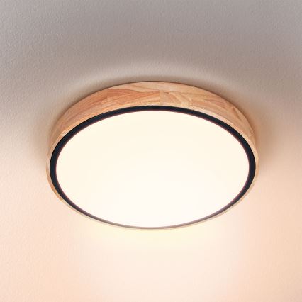 Brilagi - LED hämardatav laelamp GLORIA LED/48W/230V 3000-6500K tamm läbimõõt 40 cm + kaugjuhtimispult