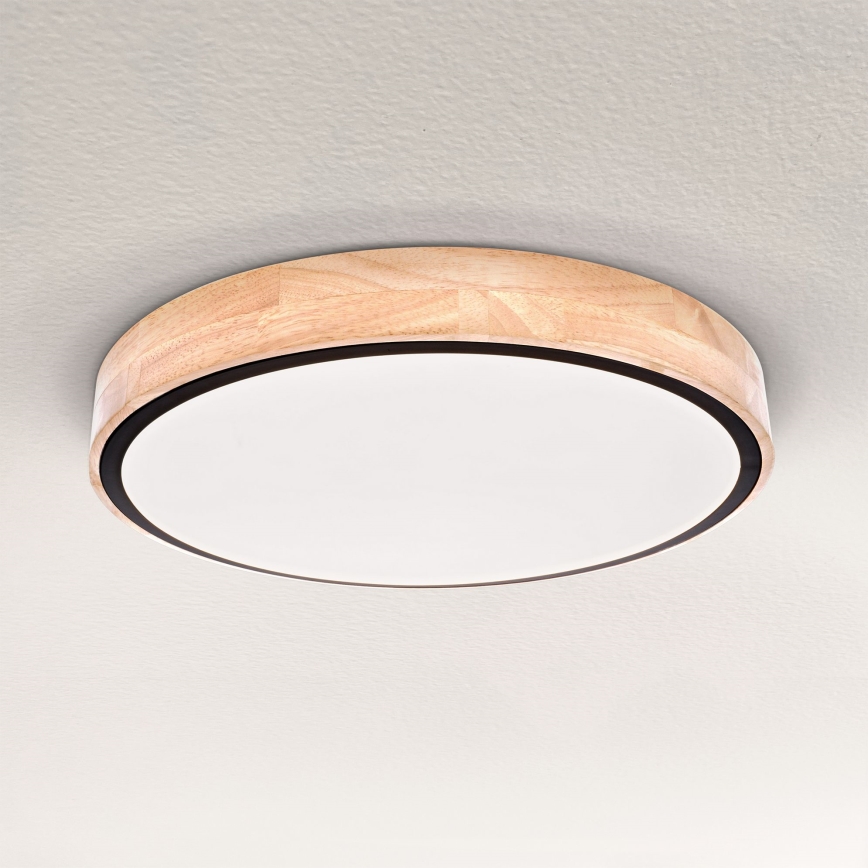 Brilagi - LED hämardatav laelamp GLORIA LED/48W/230V 3000-6500K tamm läbimõõt 40 cm + kaugjuhtimispult