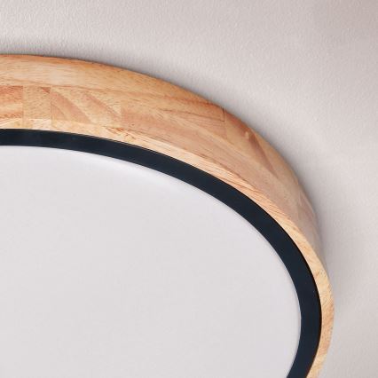 Brilagi - LED hämardatav laelamp GLORIA LED/48W/230V 3000-6500K tamm läbimõõt 40 cm + kaugjuhtimispult