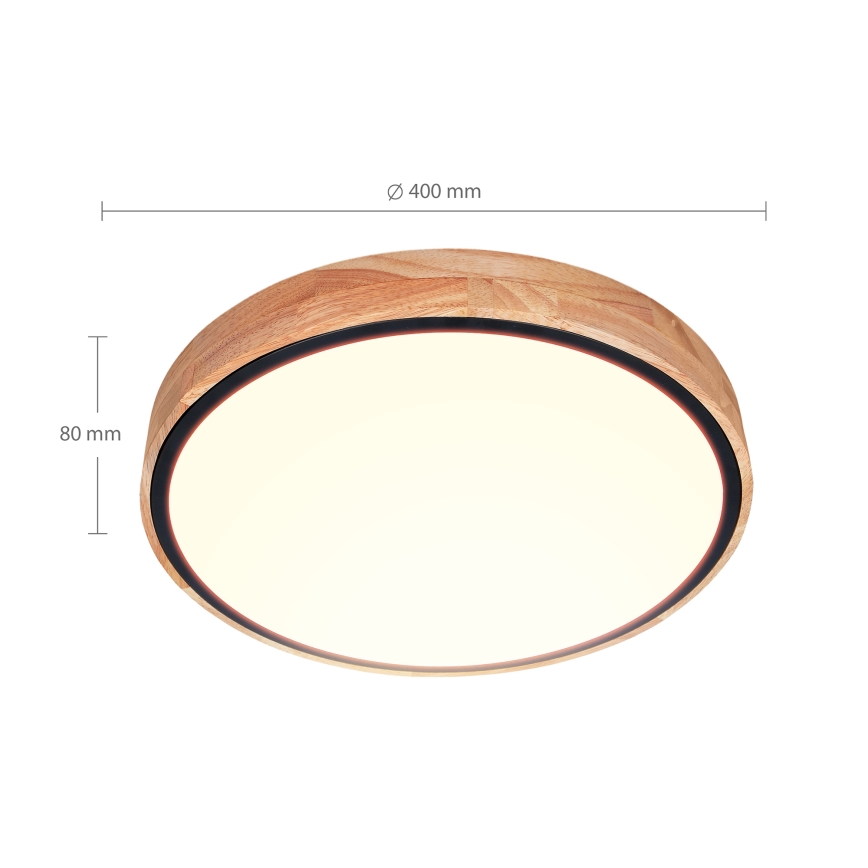 Brilagi - LED hämardatav laelamp GLORIA LED/48W/230V 3000-6500K tamm läbimõõt 40 cm + kaugjuhtimispult