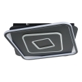 Brilagi - Hämardatav LED-laevalgusti IRIS LED/98W/230V 3000-6000K 50x50 cm must + kaugjuhtimispult