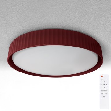 Brilagi - hämardatav LED-laevalgusti LUCIA LED/48W/230V 3000-6500K läbimõõt 41 cm punane + kaugjuhtimispult