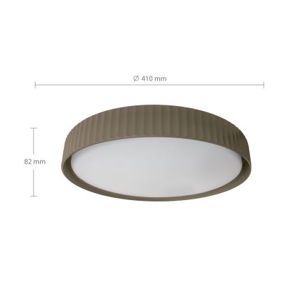 Brilagi - LED hämardatav laelamp LUCIA LED/48W/230V 3000-6500K läbimõõt 41 cm taupe + kaugjuhtimispult