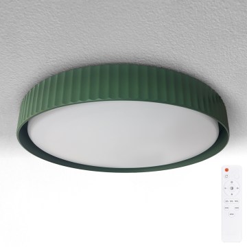 Brilagi - hämardatav LED-laevalgusti LUCIA LED/60W/230V 3000-6500K läbimõõt 59 cm roheline + kaugjuhtimispultiga