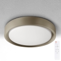 Brilagi - hämardatav LED-laevalgusti MATTEO LED/48W/230V 3000-6500K läbimõõt 41 cm taupe + kaugjuhtimispult