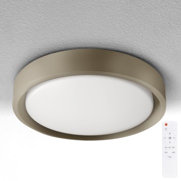 Brilagi - hämardatav LED-laevalgusti MATTEO LED/48W/230V 3000-6500K läbimõõt 41 cm taupe + kaugjuhtimispult