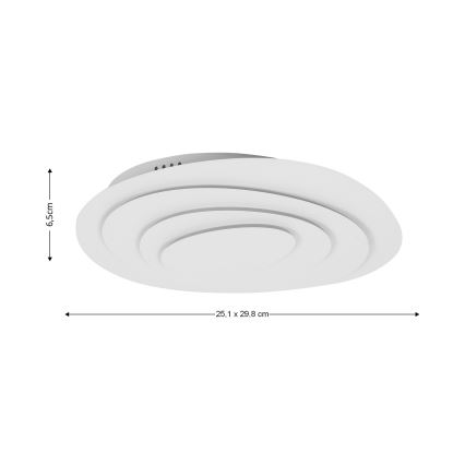 Brilagi - LED hämardatav laevalgusti MODERN MINI LED/28W/230V 3000-6000K 29,8x25,1 cm + kaugjuhtimispult