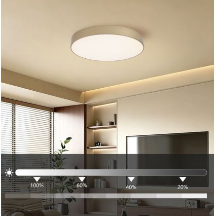 BRILAGI - LED-hämardatav laelamp POOL LED/60W/230V 3000-6000K läbimõõt 50 cm kuldne + kaugjuhtimispult