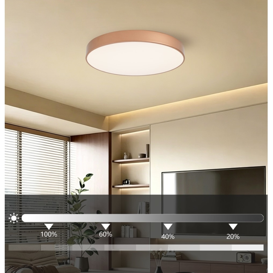 BRILAGI - LED-hämardatav laelamp POOL LED, 60 W, 230 V, 3000–6000 K, Ø 60 cm, pronksivärvi + kaugjuhtimispult