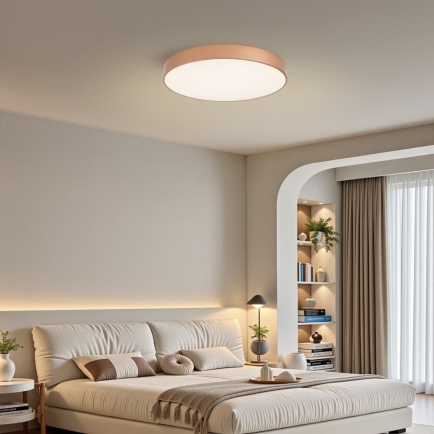 BRILAGI - LED-hämardatav laelamp POOL LED, 60 W, 230 V, 3000–6000 K, Ø 60 cm, pronksivärvi + kaugjuhtimispult