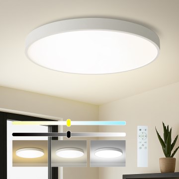 Brilagi - hämardatav LED laevalgusti POOL SMART LED/128W/230V 3000–6000K Ø 100 cm Wi-Fi Tuya valge + kaugjuhtimispult