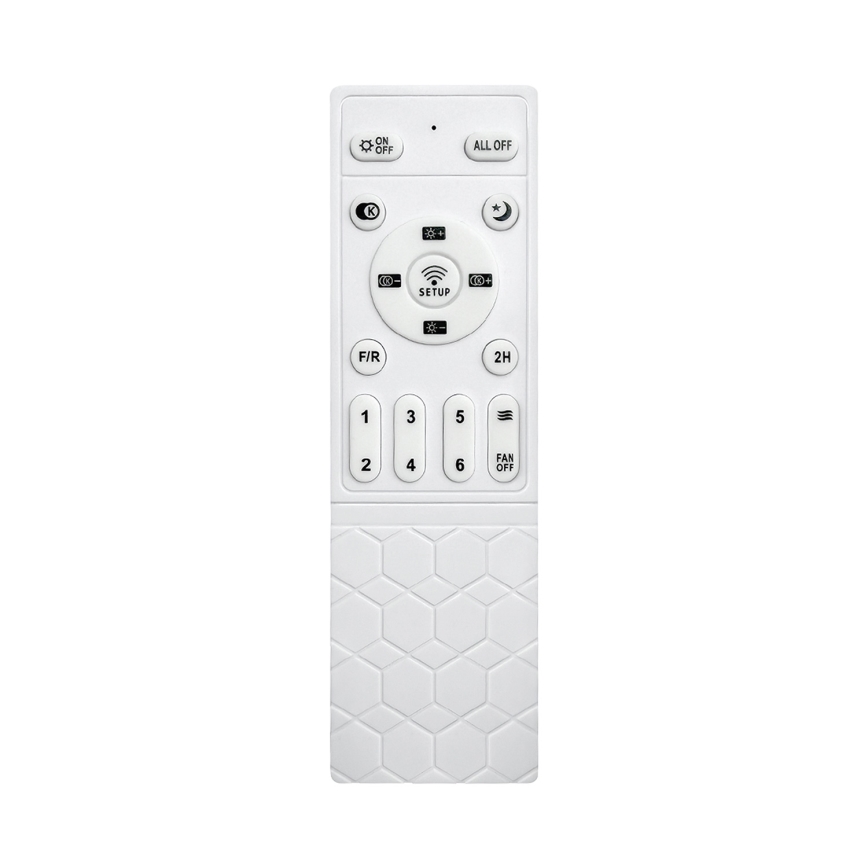 Brilagi - hämardatav LED-laeventilaator LED/34W/230V 132 cm must/pruun + kaugjuhtimispult