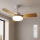 Brilagi - hämardatav LED-laeventilaator LED/34W/230V 3000-6500K läbimõõt 106 cm valge/pruun + kaugjuhtimispult