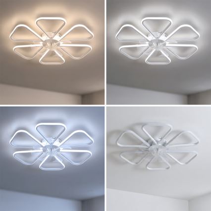 Brilagi - LED hämardatav laeventilaator LED/38W/230V 3000-6500K läbimõõt 76 cm valge + kaugjuhtimispult