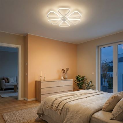 Brilagi - LED hämardatav laeventilaator LED/38W/230V 3000-6500K läbimõõt 76 cm valge + kaugjuhtimispult