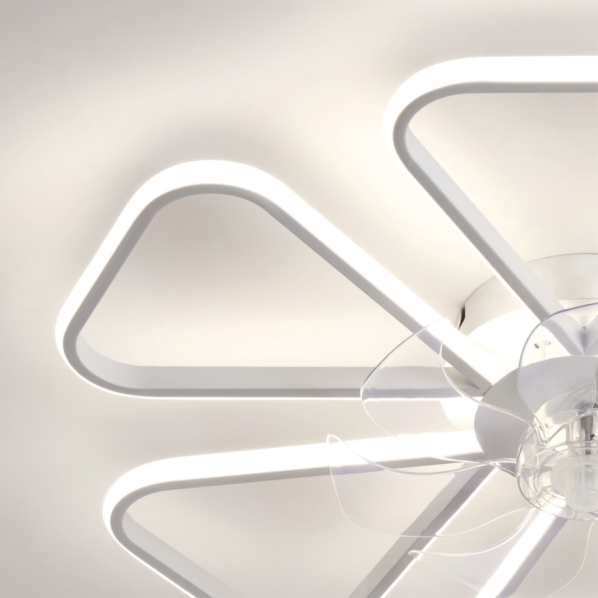 Brilagi - LED hämardatav laeventilaator LED/38W/230V 3000-6500K läbimõõt 76 cm valge + kaugjuhtimispult