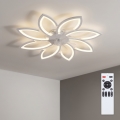 Brilagi - Hämardatav LED laeventilaator LED/43W/230V 3000-6500K, läbimõõt 90 cm, valge + kaugjuhtimispult