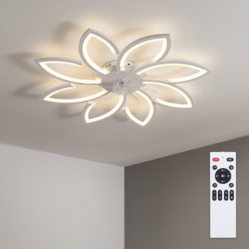 Brilagi - Hämardatav LED laeventilaator LED/43W/230V 3000-6500K, läbimõõt 90 cm, valge + kaugjuhtimispult
