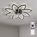 Brilagi - hämardatav LED-laeventilaator LED/43W/230V 3000-6500K Ø 90 cm must + kaugjuhtimispult
