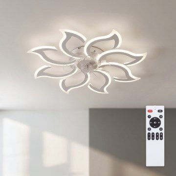 Brilagi - hämardatav LED-laeventilaator LED/44W/230V, läbimõõt 90 cm, valge + kaugjuhtimispult