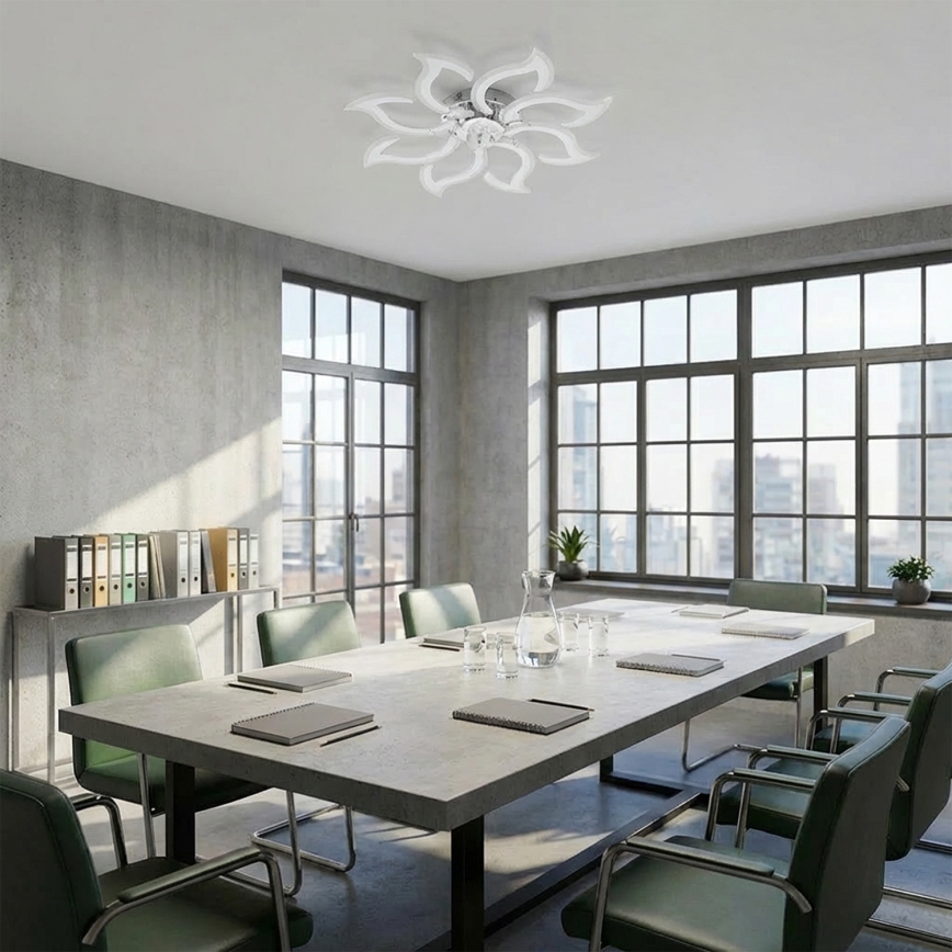 Brilagi - hämardatav LED-laeventilaator LED/44W/230V, läbimõõt 90 cm, valge + kaugjuhtimispult