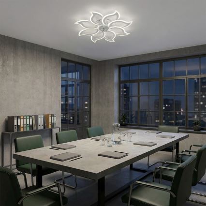 Brilagi - hämardatav LED-laeventilaator LED/44W/230V, läbimõõt 90 cm, valge + kaugjuhtimispult