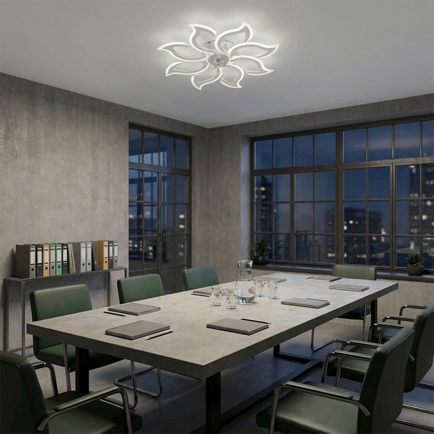 Brilagi - hämardatav LED-laeventilaator LED/44W/230V, läbimõõt 90 cm, valge + kaugjuhtimispult