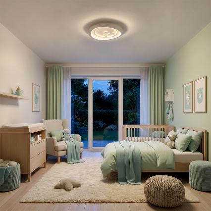 Brilagi - LED-hämardatav laeventilaator, 80 W, 230 V, läbimõõt 50 cm, valge + kaugjuhtimispult