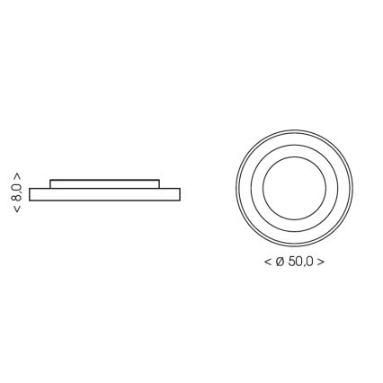 BRILAGI - LED hämardatav lastetoa laelamp ASTRO LED/55W/230V 3000-6000K läbimõõt 50 cm + kaugjuhtimispult